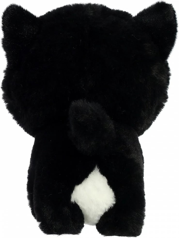 Lodër pelushi Daffi Teddy Pets Mascot Tuxedo Cat, 19 cm, zi/bardhë