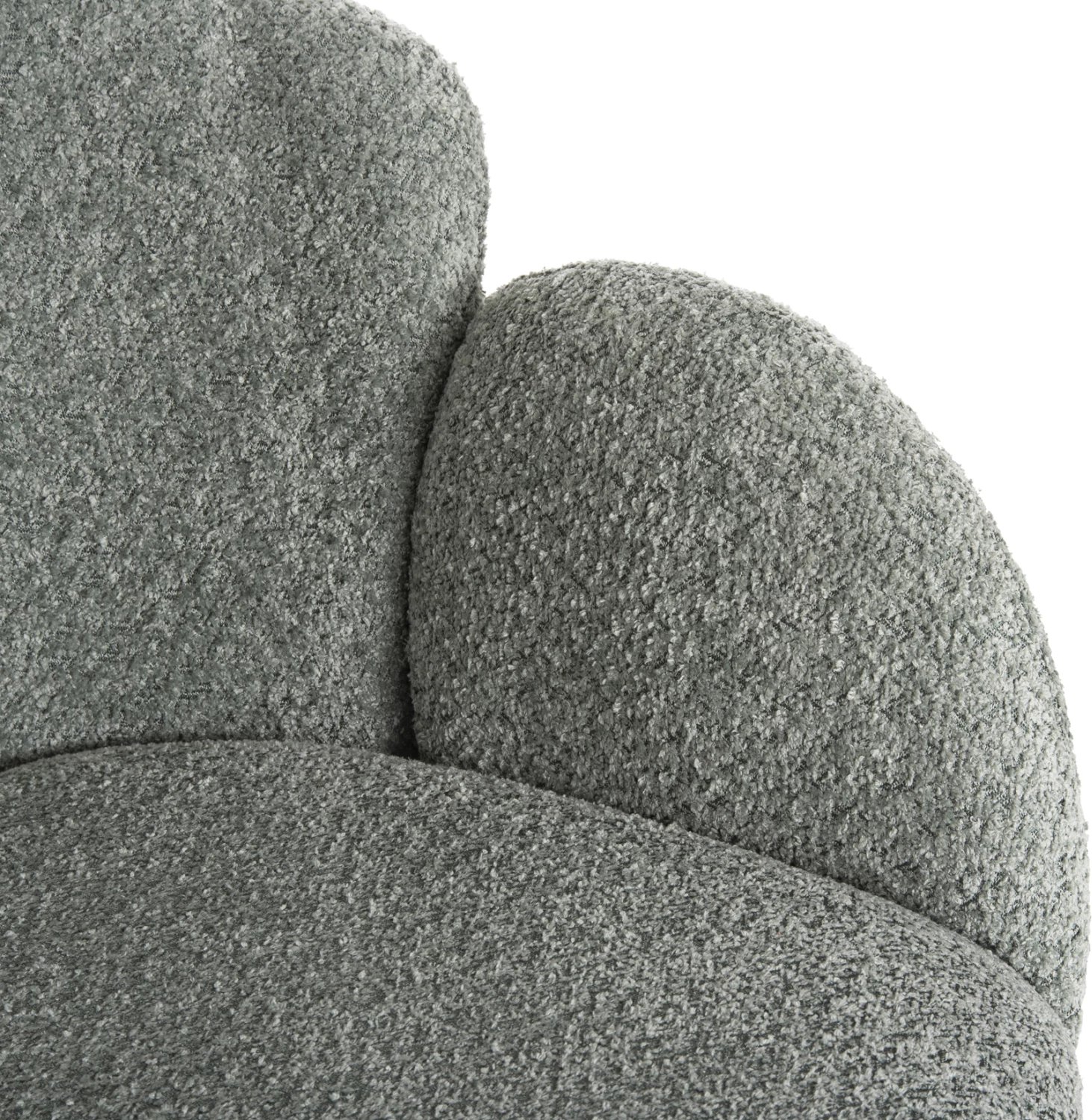 Karrige e rehatshme HARNIS FH9603.05, ngjyrë fistik, bazë metalike e zezë, 59.5x64x77H cm