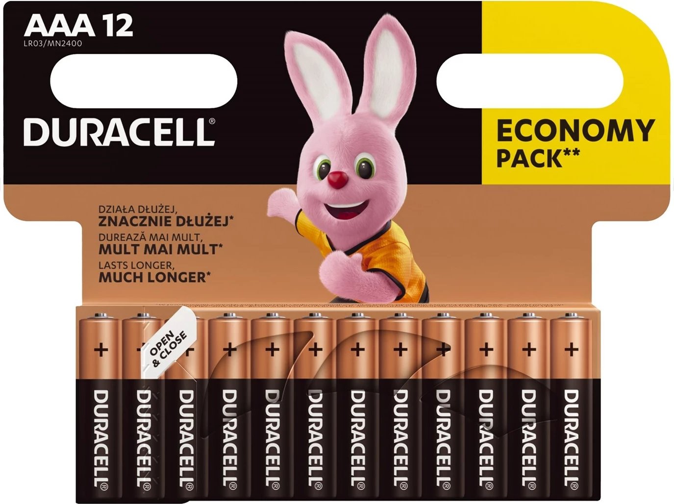 Bateri Duracell, 1.5 V, 12 copë, të argjenda