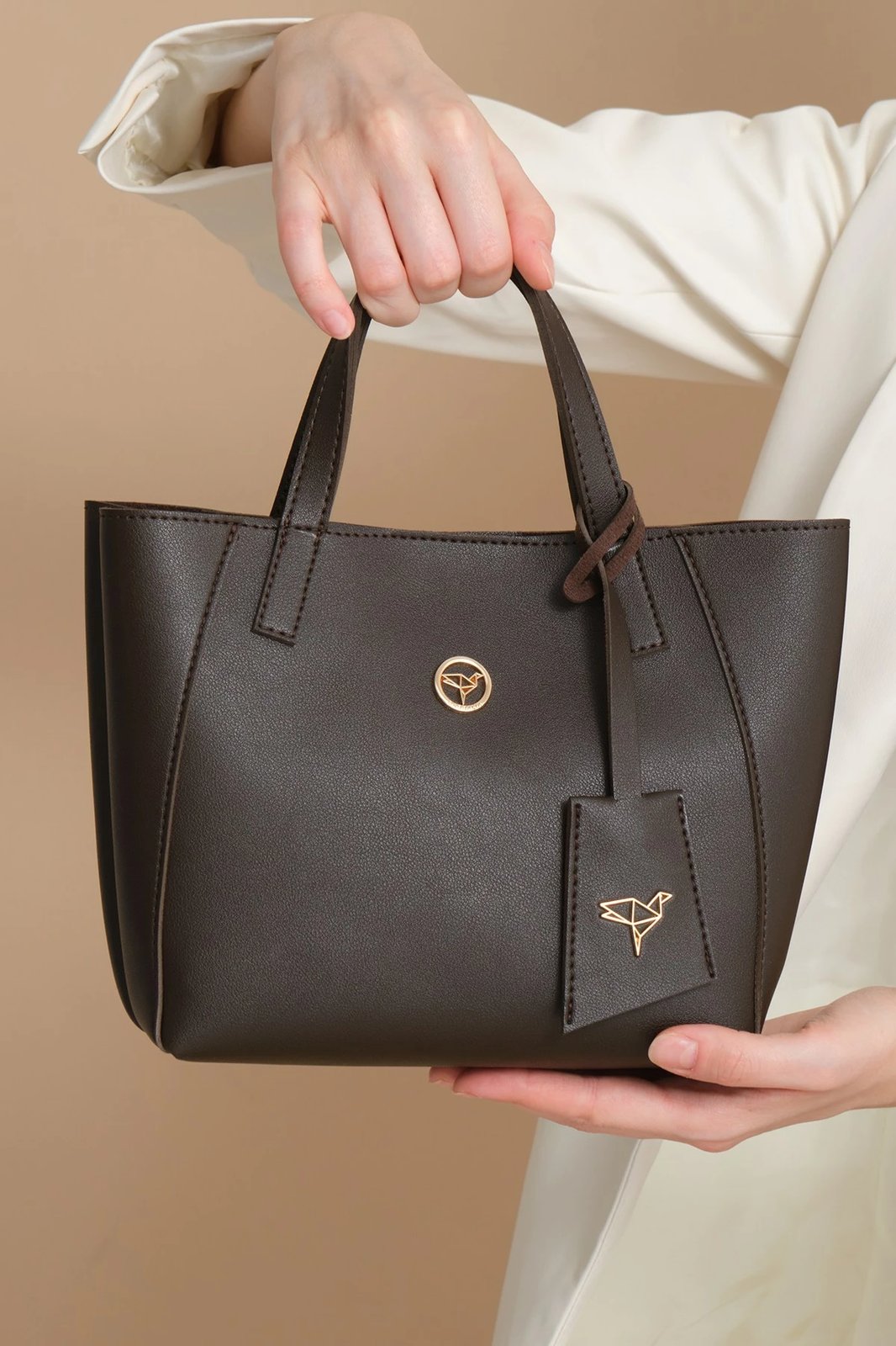 Çantë shpatullës Zoozie Bags, Sofia e vogël, ngjyrë kafe