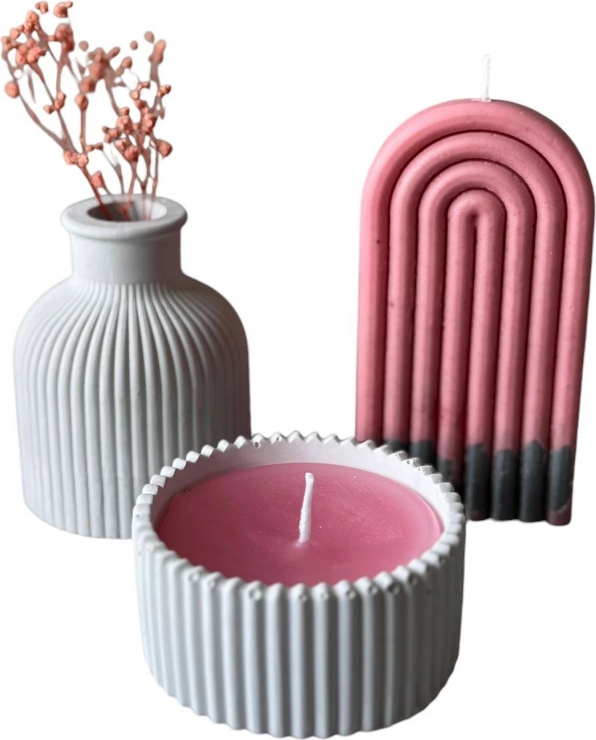 Set qirinjsh (3 copë), Evila Originals, Glamour Candle 14ST