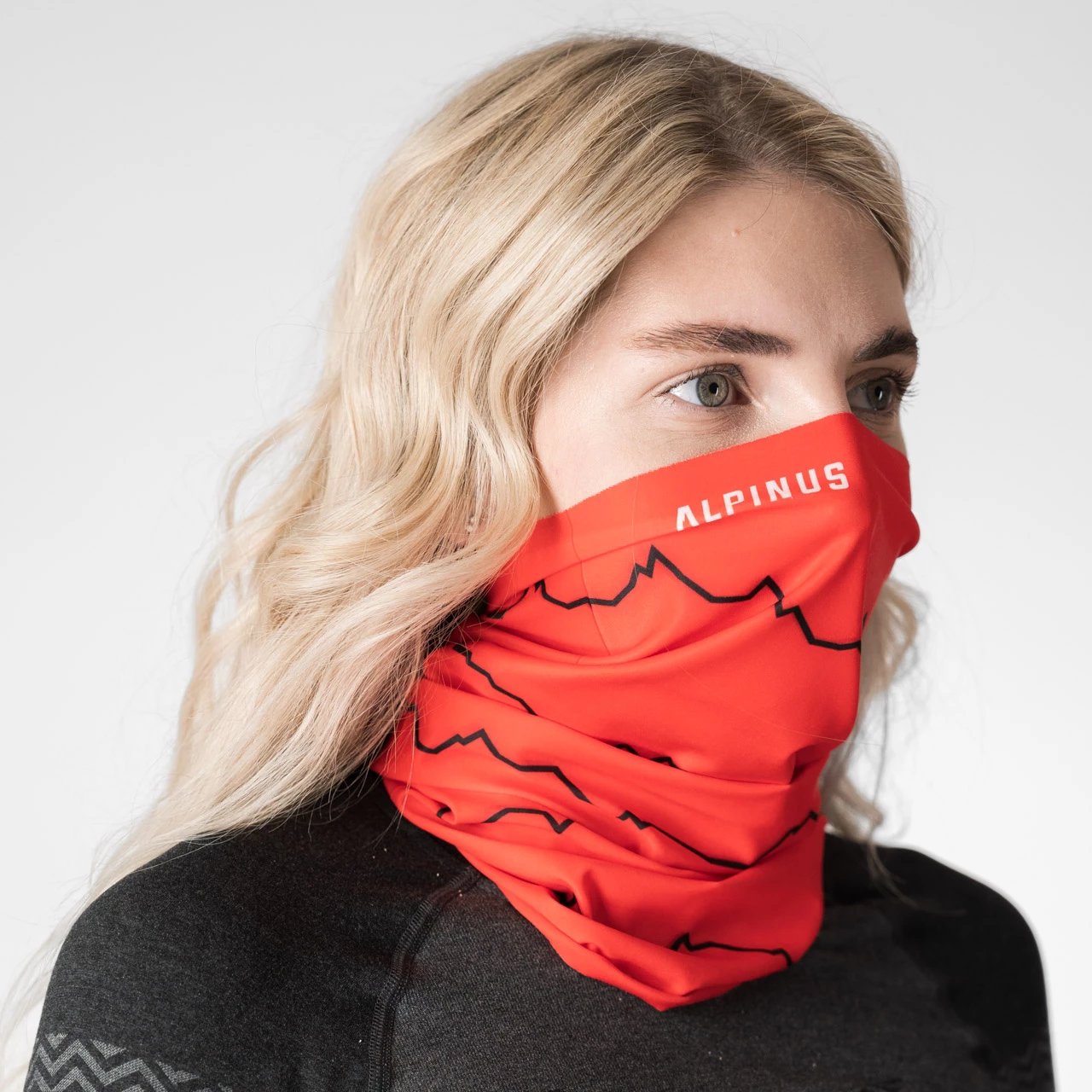 Komin Alpinus unisex, i kuq