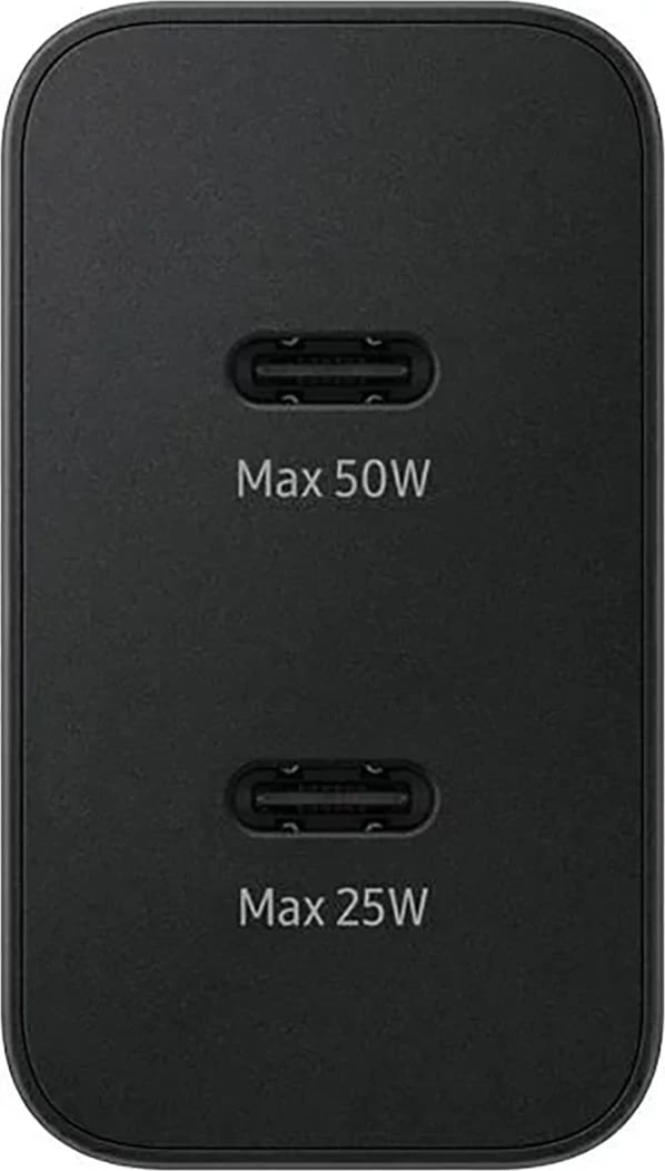 Karikues muri Samsung Power Adapter Duo EP-T5020XBEGEU, 2x USB-C, 50W, i zi