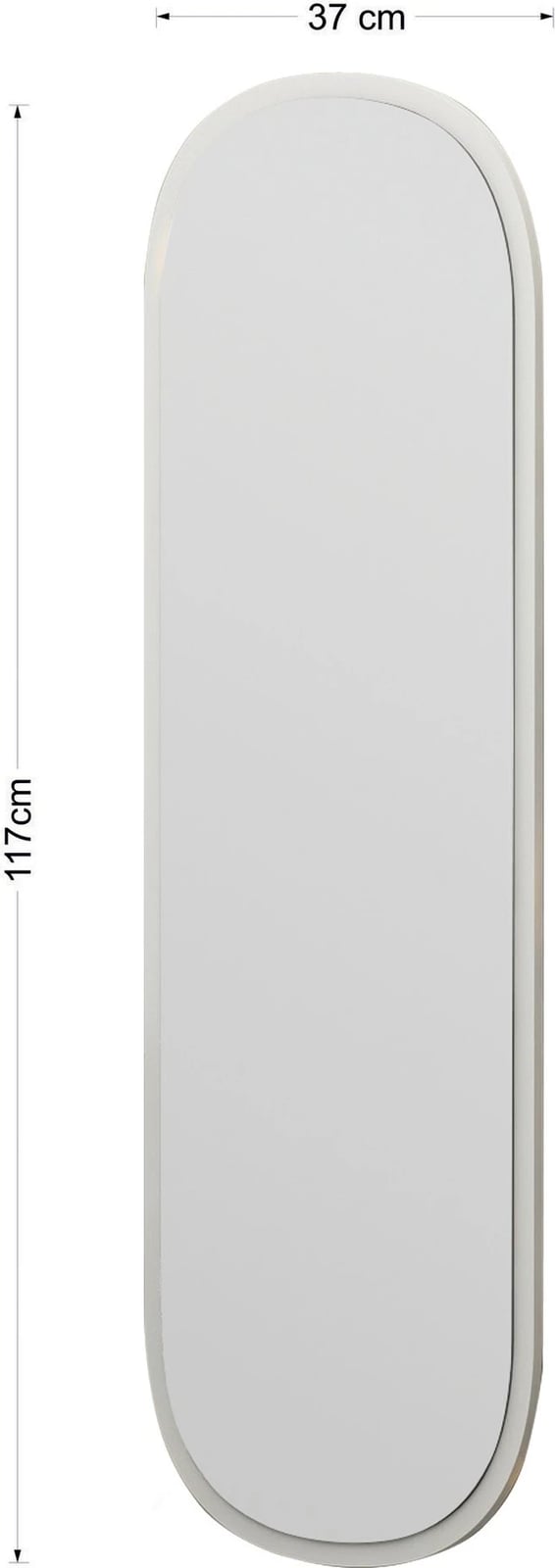 Pasqyrë Magnum, ngjyrë e bardhë, Hanah Home