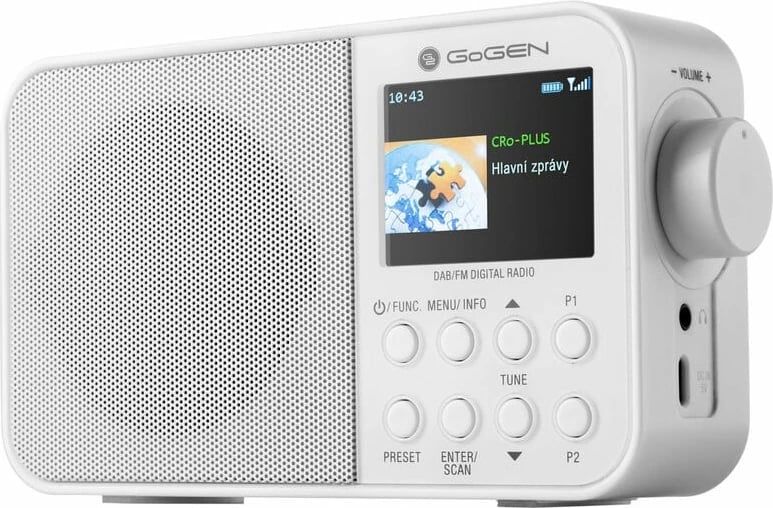 Radio Portative me DAB+, FM, LCD dhe Bluetooth GOGEN GOGDAB500BTCW (Bardhë)