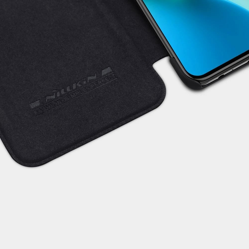Mbështjellës Nillkin Qin për Xiaomi Redmi Note 9T 5G, lëkurë, kafe