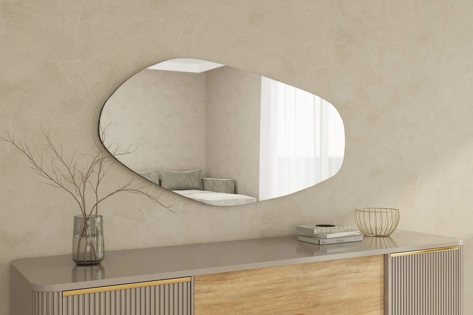 Pasqyrë Hanah Home, Bella, e zezë