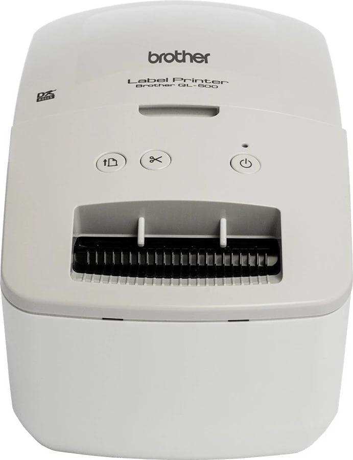 Printer etiketa Brother QL-600G, Direct thermal, 300x600 DPI, Wired & Wireless, 62mm, gri/bardhë