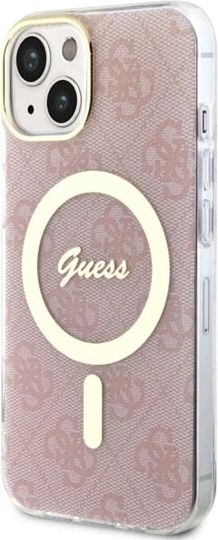 Mbështjellës Guess 4G MagSafe për iPhone 14 Plus 6.7", Rozë Mbështjellës Guess 4G MagSafe për iPhone 14 Plus 6.7", Rozë
