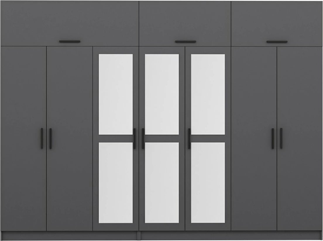 Dollap për rroba, ngjyrë antracit, Skye Decor, 5283