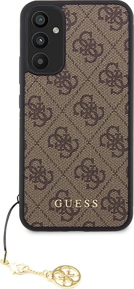 Mbështjellës Guess 4G Charms për Samsung Galaxy A34 5G, kafe Mbështjellës Guess 4G Charms për Samsung Galaxy A34 5G, kafe