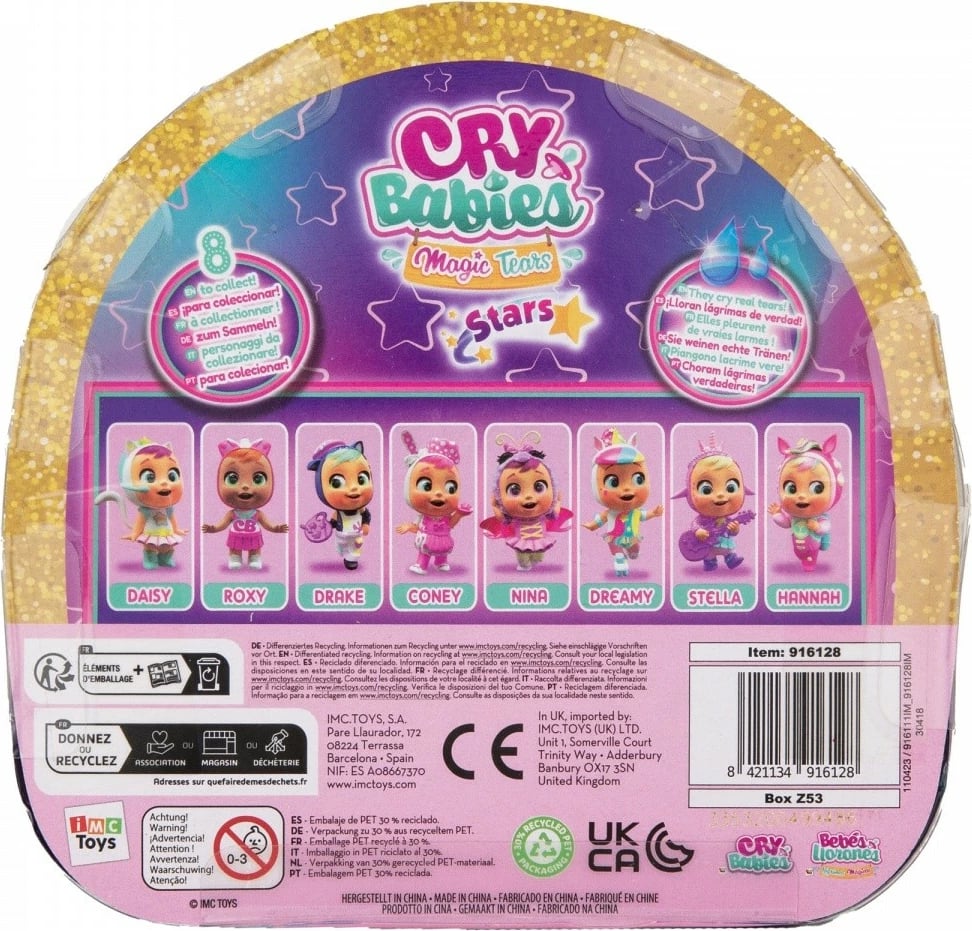 Kukull Cry Babies Magic Tears Di Stars Talent Daisy, Tm Toys, IMC916128, plastikë, për vajza