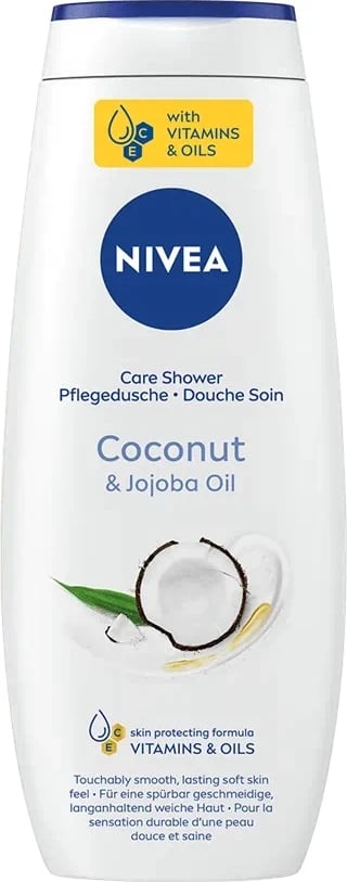Xhel dushi për femra Nivea Coconut & Jojoba Oil 500ml Xhel dushi për femra Nivea Coconut & Jojoba Oil 500ml
