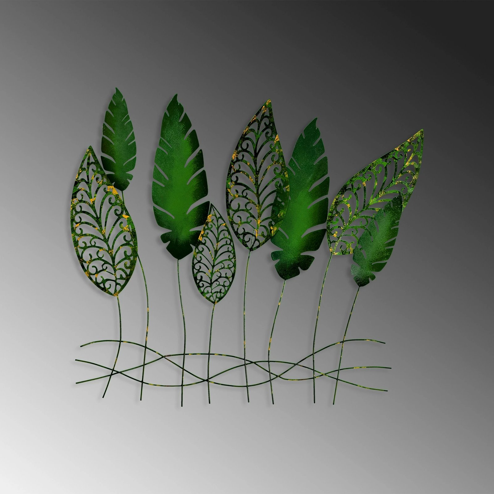 Aksesori dekorativ metalik për mur Wallity, Kosmer 3, shumëngjyrësh, 75x80cm