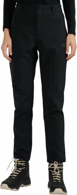 Pantallona softshell për femra 4F, të zeza