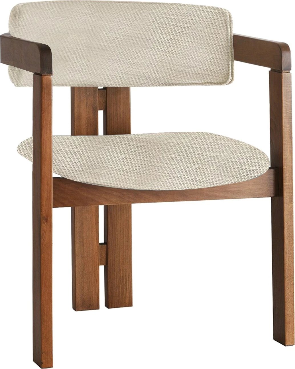 Karrige Skye Decor, ngjyrë gri e çelët, dru arre, CO-015