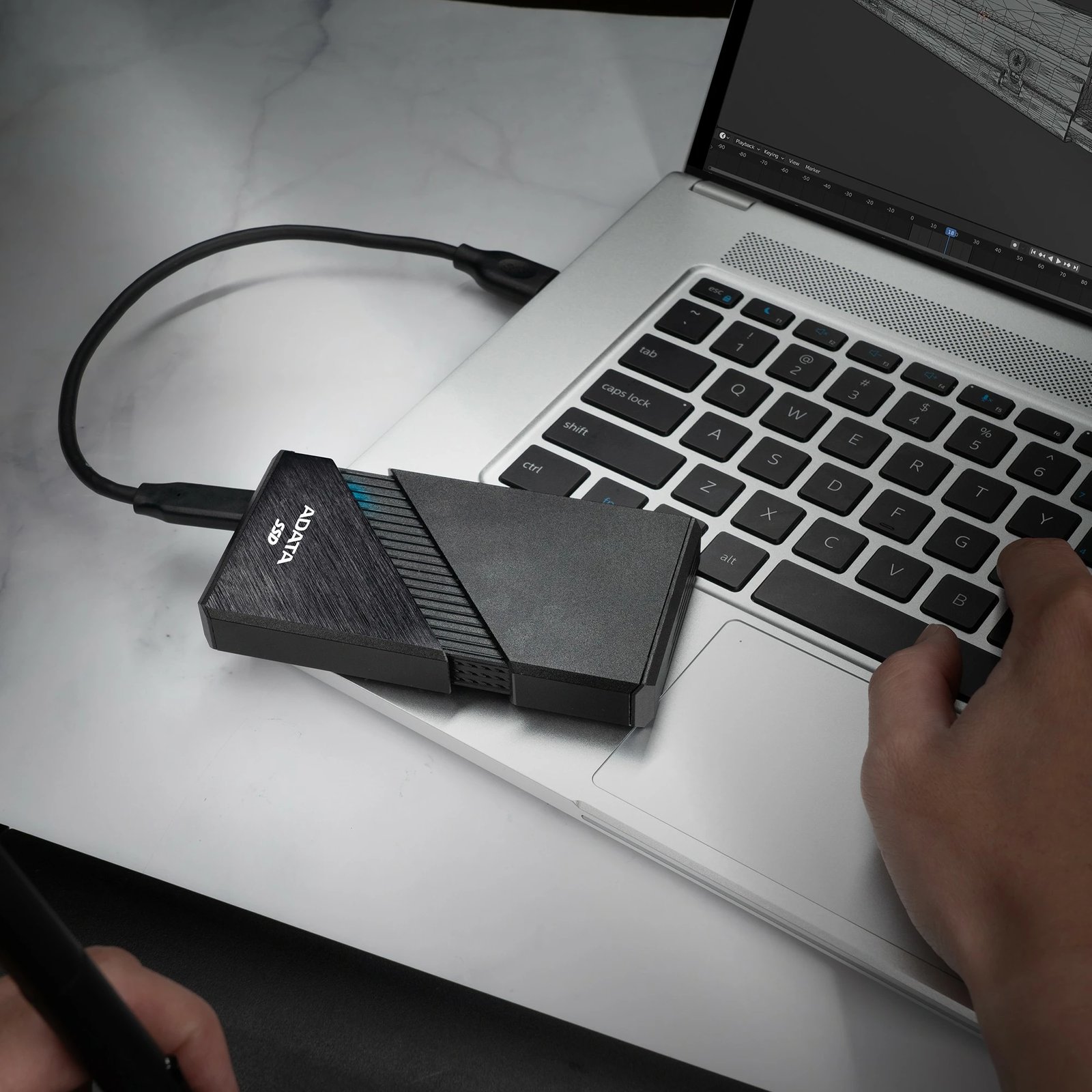 SSD i jashtëm ADATA SE920 1TB, USB 3.2, Thunderbolt 4, i zi