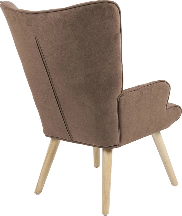 Karrige Fluffy, material stof, ngjyrë kafe-natyrale, 75x69x96cm