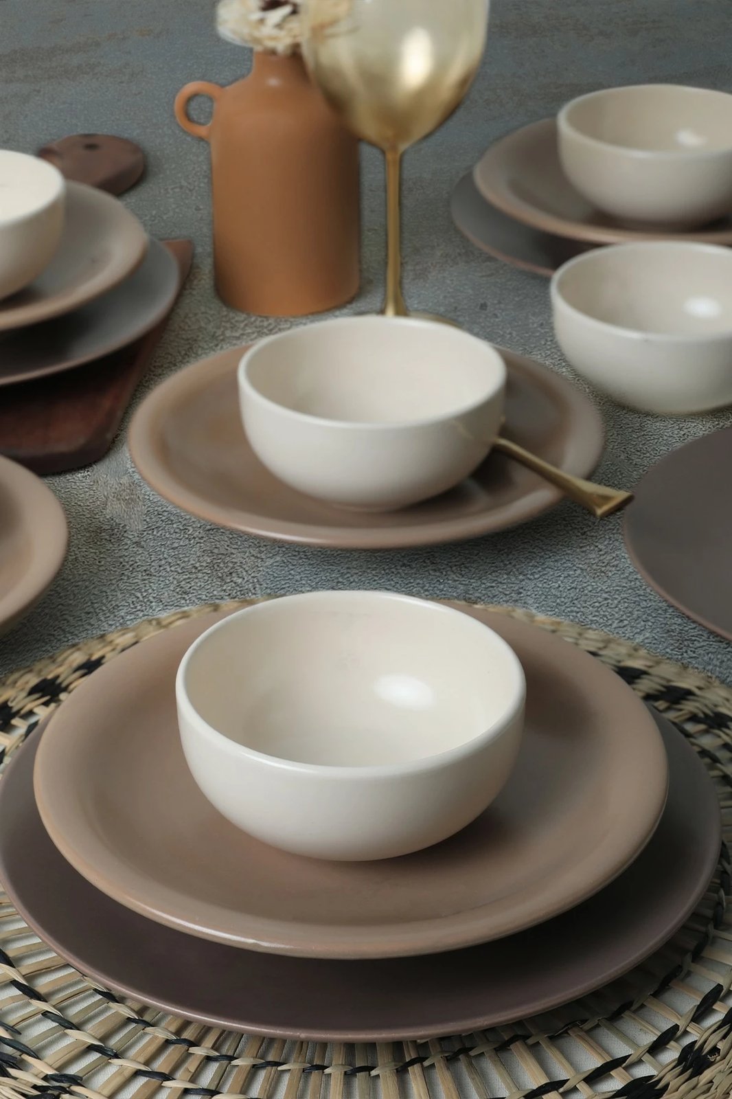 Set enësh për drekë, qeramikë, 18 copë, Hermia Concept, X0001509600000000000000000