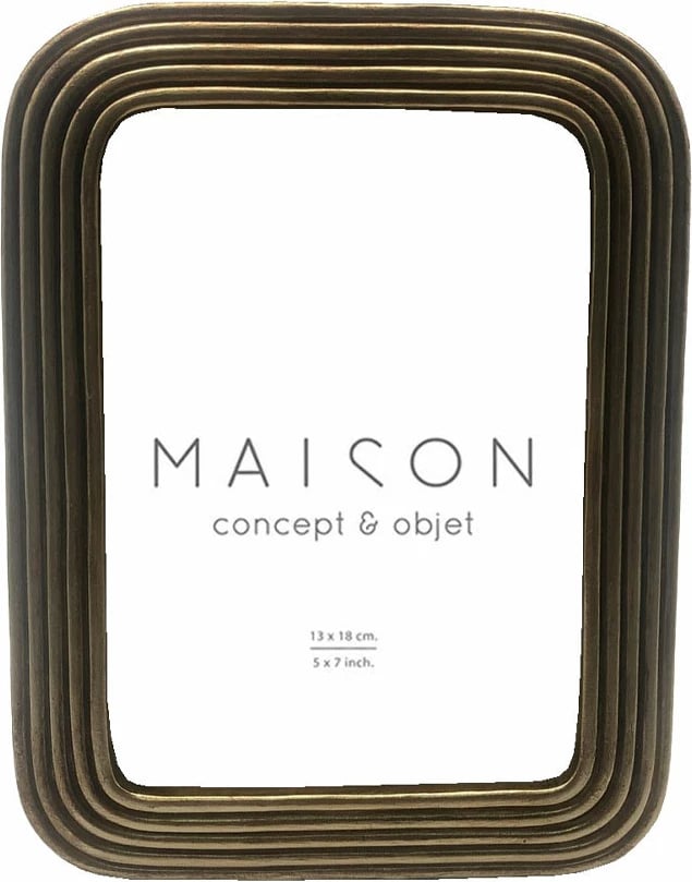 Kornizë fotografish Abel, polirezina, ngjyrë ari, 17x2x22 cm