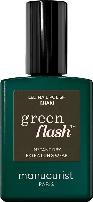 Llak për thonj Manucurist Green Flash për femra Khaki 15ml