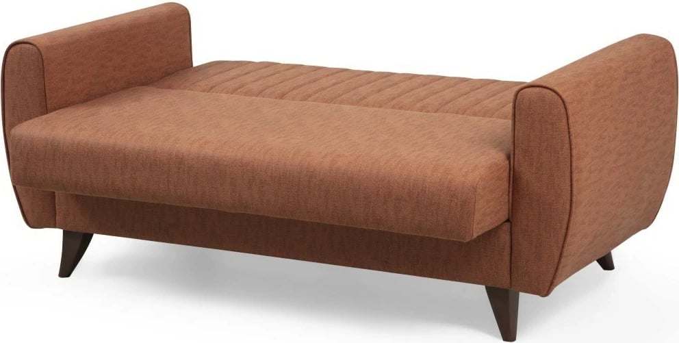 Divan 2-ulësesh që shndërrohet në shtrat, Atelier del Sofa, ngjyrë e kuqe qeramike (Tile Red)