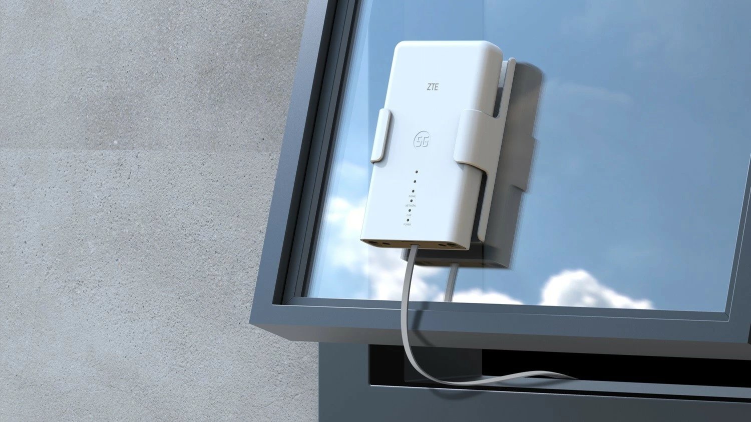 Router ZTE MC889 5G ODU, i bardhë, jashtëm