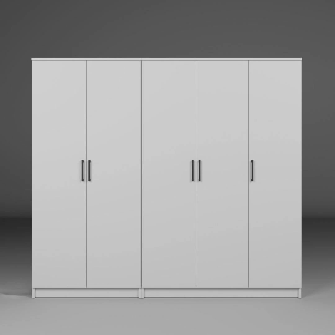 Dollap Skye Decor, Kardelen 1600-104, i bardhë, me shumë rafte