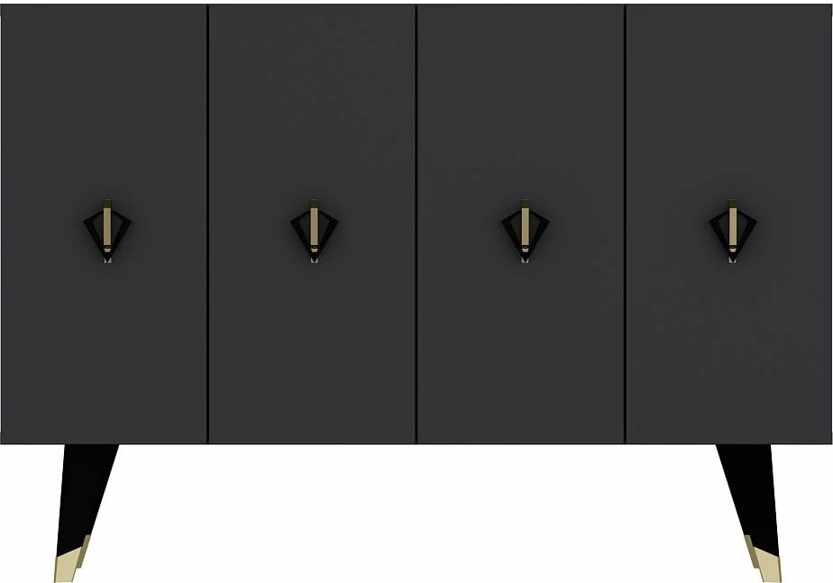 Konsol Skye Decor, anthracite, e zezë, ari, 8165KM-32