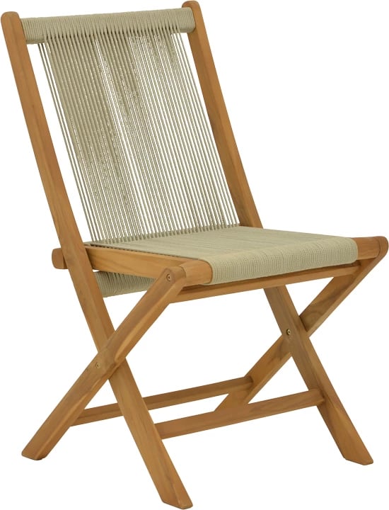 Tavolinë me karrige, 7 pjesë, Banou-Mady, dru teak, ngjyrë natyrale, 200x100x75cm