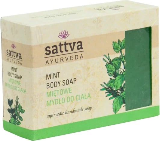 Sapun trupi për femra Sattva Glycerin Mint, 125g