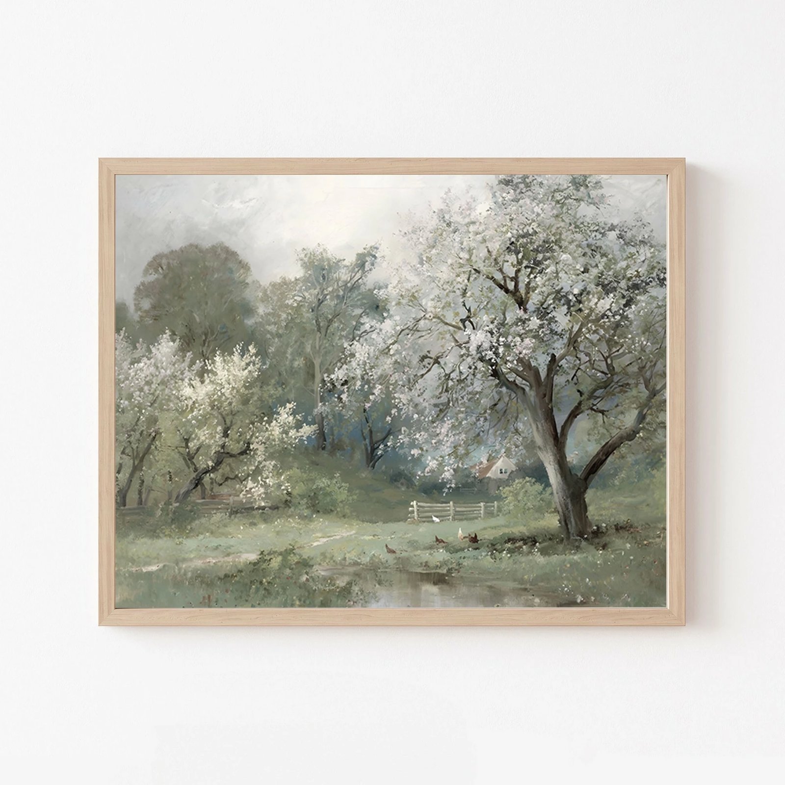 Pikturë dekorative me kornizë MDF, Wallity, Huhu282, 50x35 cm