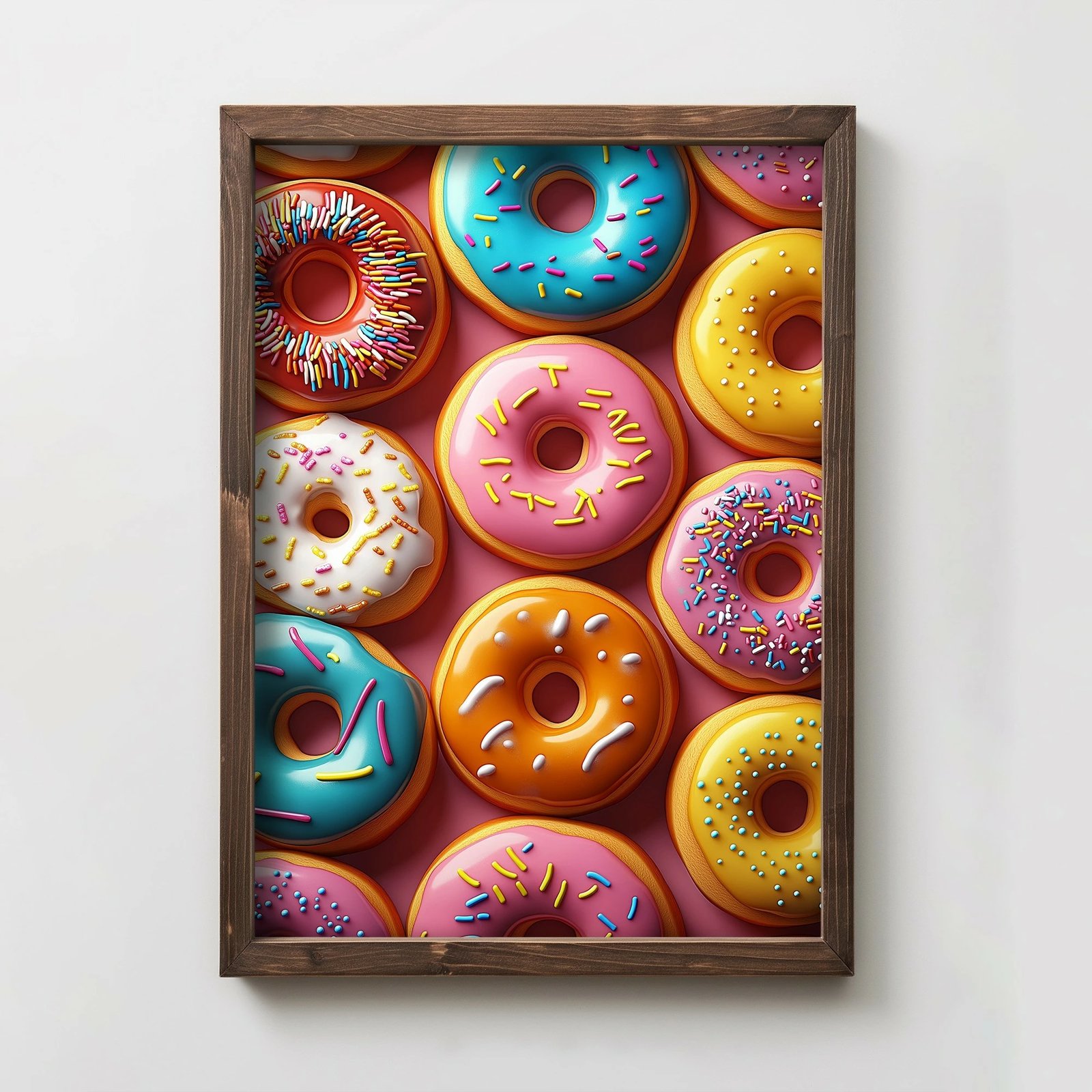 Pikturë dekorative me kornizë MDF, Wallity, shumëngjyrëshe, TUN098-L, 35x47x2 cm