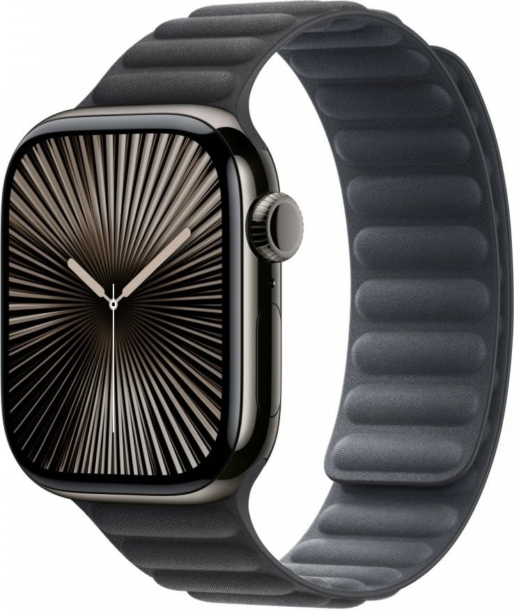 Rrip magnetik Apple për Apple Watch 42 mm, FineWoven, M/L, i zi