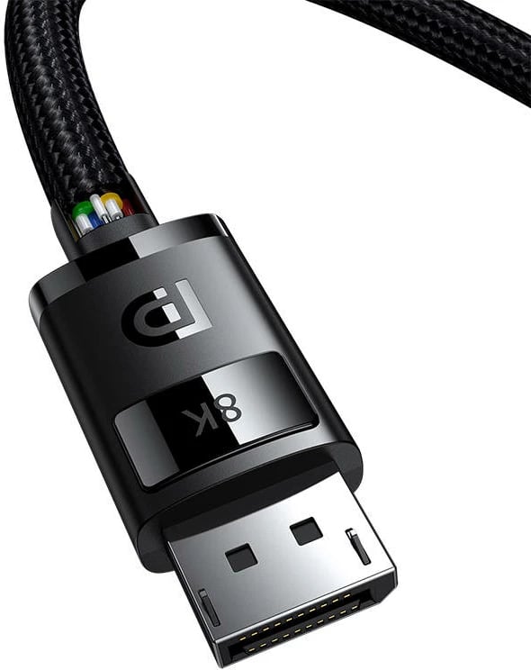 Kabllo DP në DP Baseus High Definition, 2m, 8K, e zezë