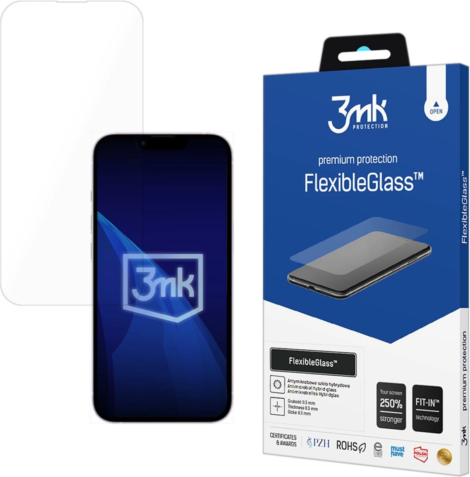 Xham mbrojtës për ekran, 3mk Protection FlexibleGlass për iPhone 16