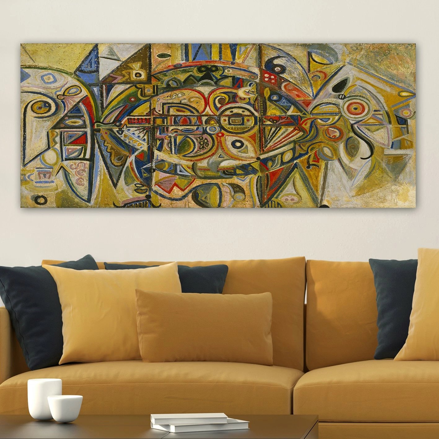 Pikturë dekorative në kanavacë, shumëngjyrëshe, Desert, YTYMDRN145_50120, 50x120cm