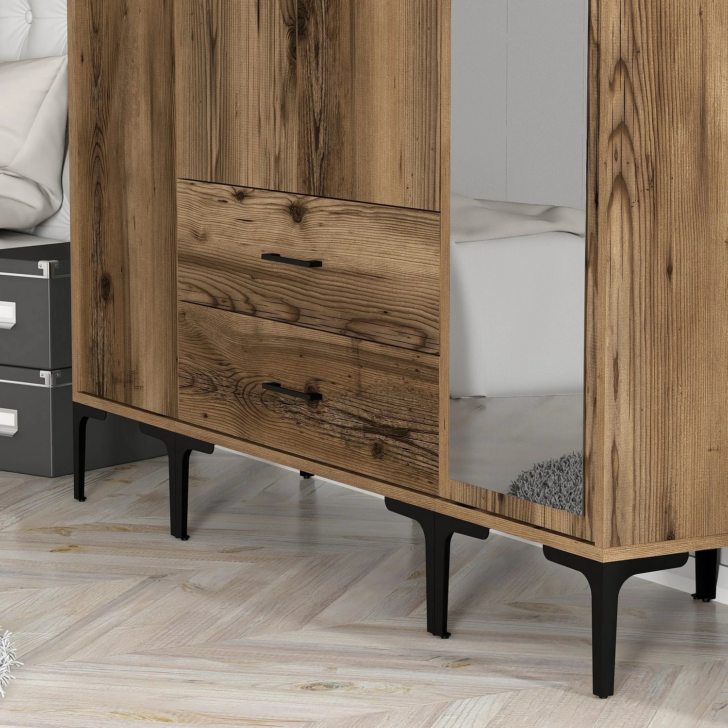 Dollap Skye Decor, Kumsal STR, ngjyrë arre