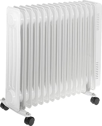 Radiator me vaj, Adler, 7819, 2500W 15 seksione, 3 nivele ngrohjeje, termostat, i bardhë