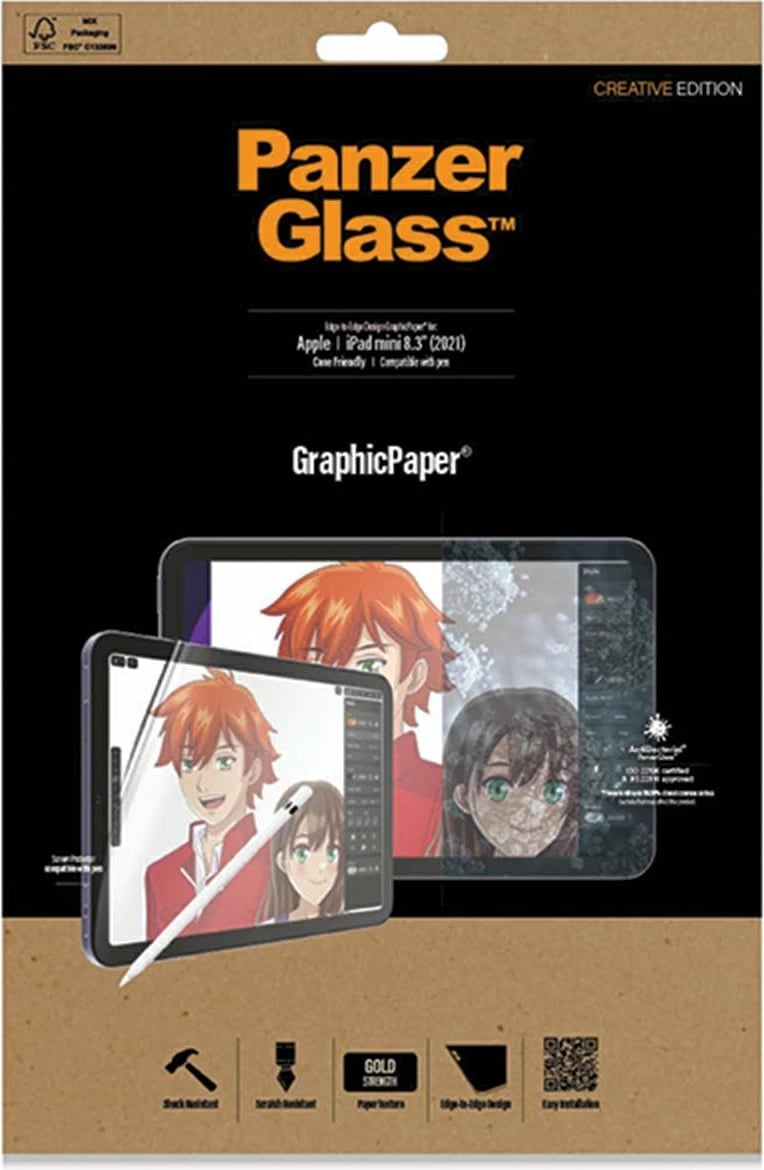 Mbrojtës ekrani PanzerGlass GraphicPaper për iPad mini 8.3" (2021), antibakterial