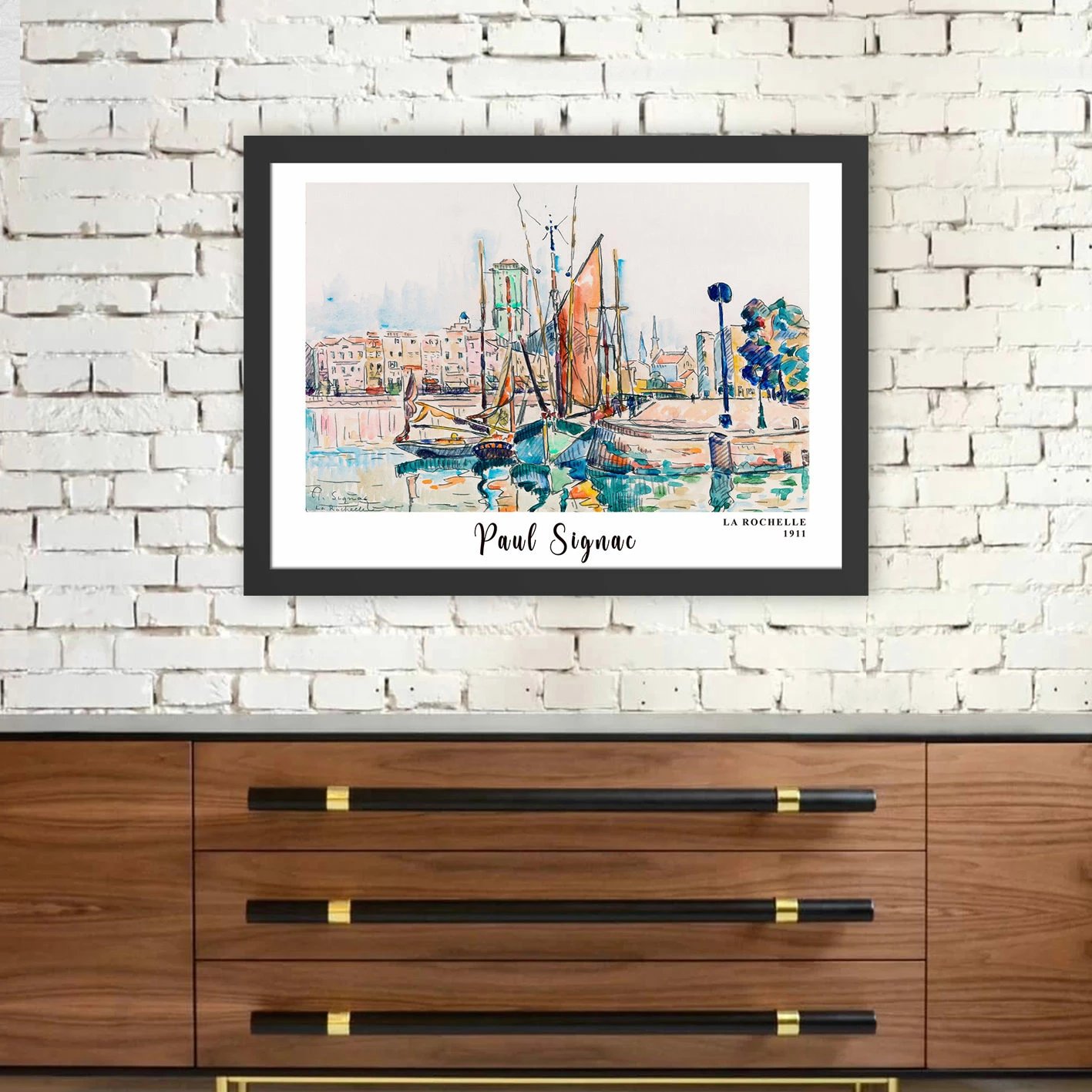 Pikturë dekorative me kornizë, shumëngjyrëshe, SC2923487-3545, 35x45cm