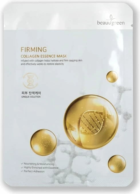 Maskë për fytyrë për femra BeauuGreen Firming Collagen Essence Mask, 23g