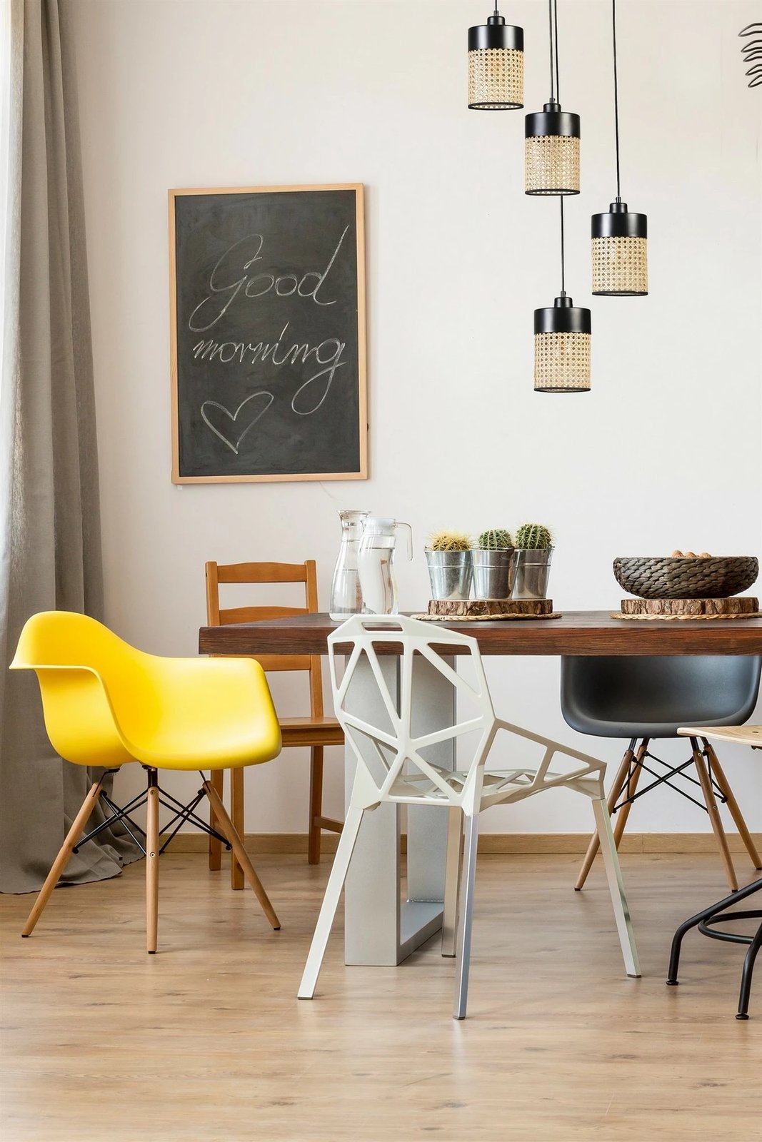 Llambë tavani Opviq, ratan, e zezë, 8705-4