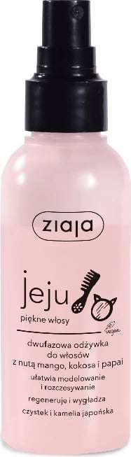 Kondicioner dyfazësh pa shpëlarje për femra Ziaja Jeju mango kokosi papaja 125ml