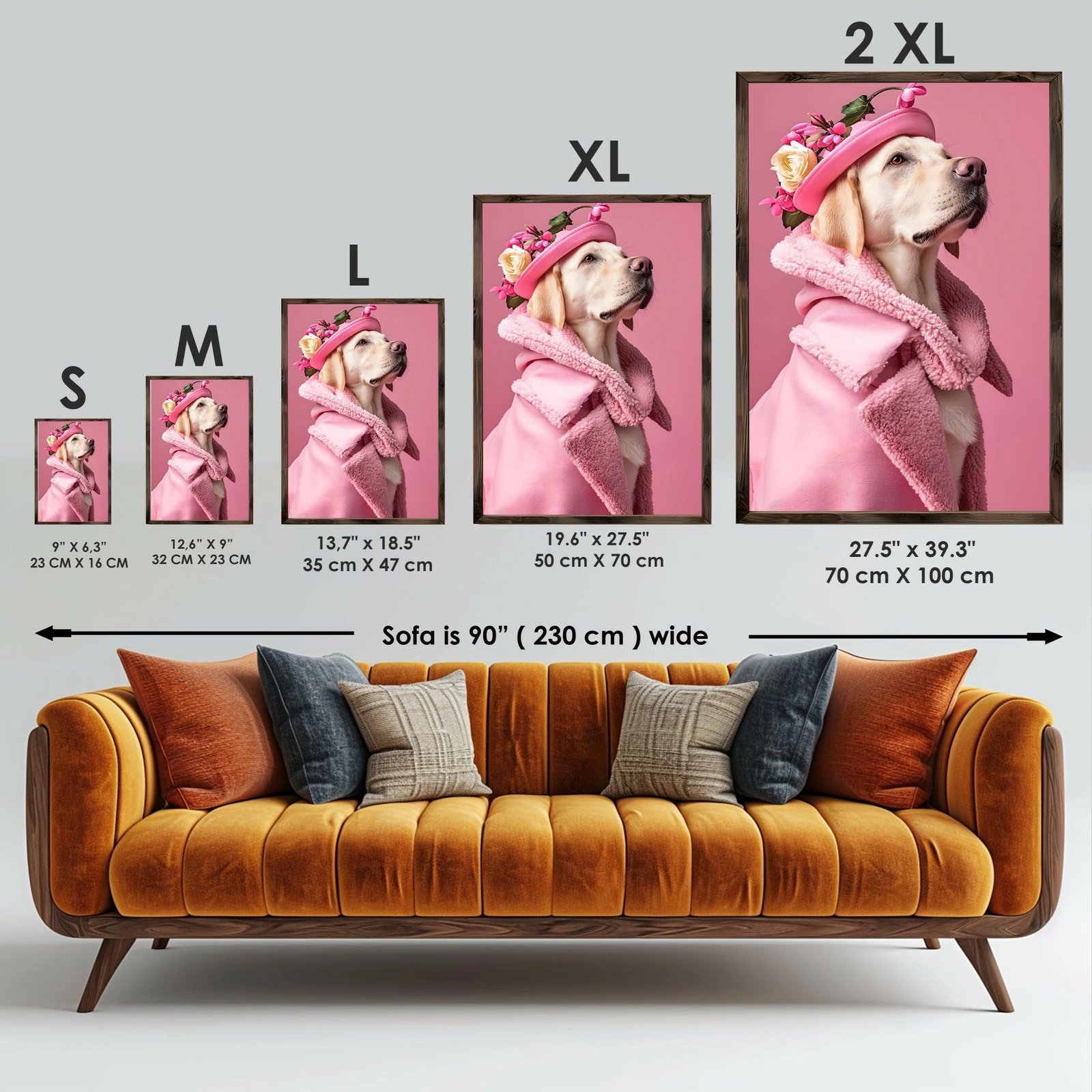 Pikturë dekorative me kornizë MDF, shumëngjyrëshe, Wallity GE077-L