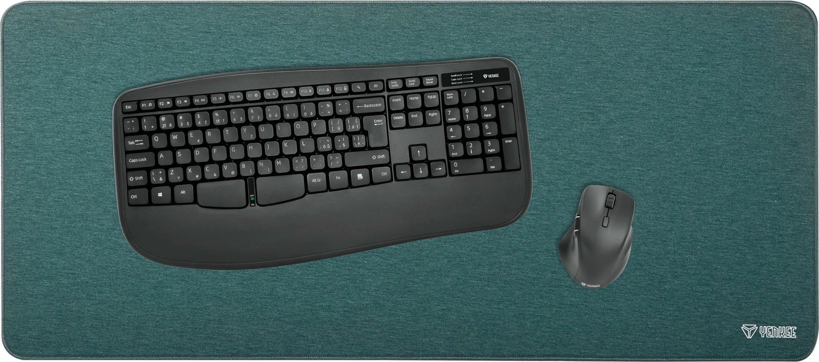 Mauspad XXL YENKEE YPM 9040GN, 900x400 mm, Gjelbër