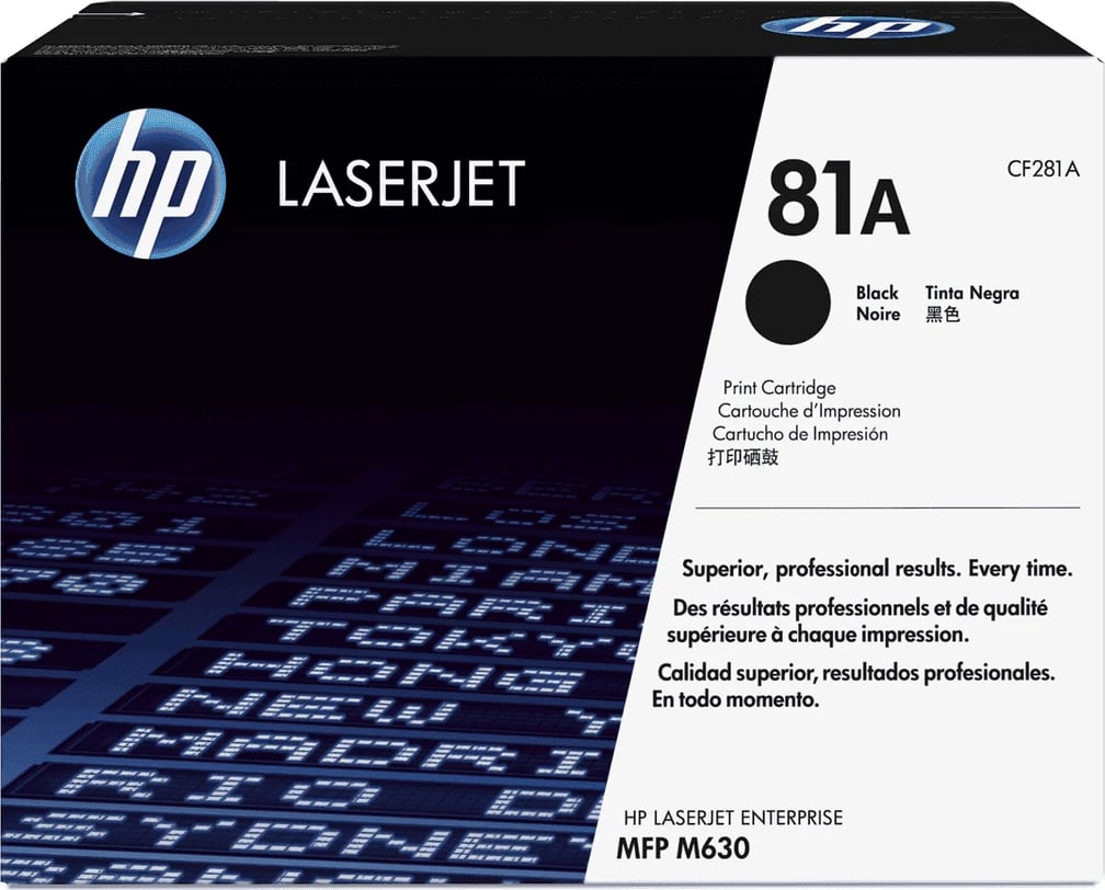 Toner HP 81A CF281A, rendiment 10500 faqe, standard, i zi