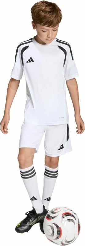 Fanellë futbolli për fëmijë adidas, e bardhë