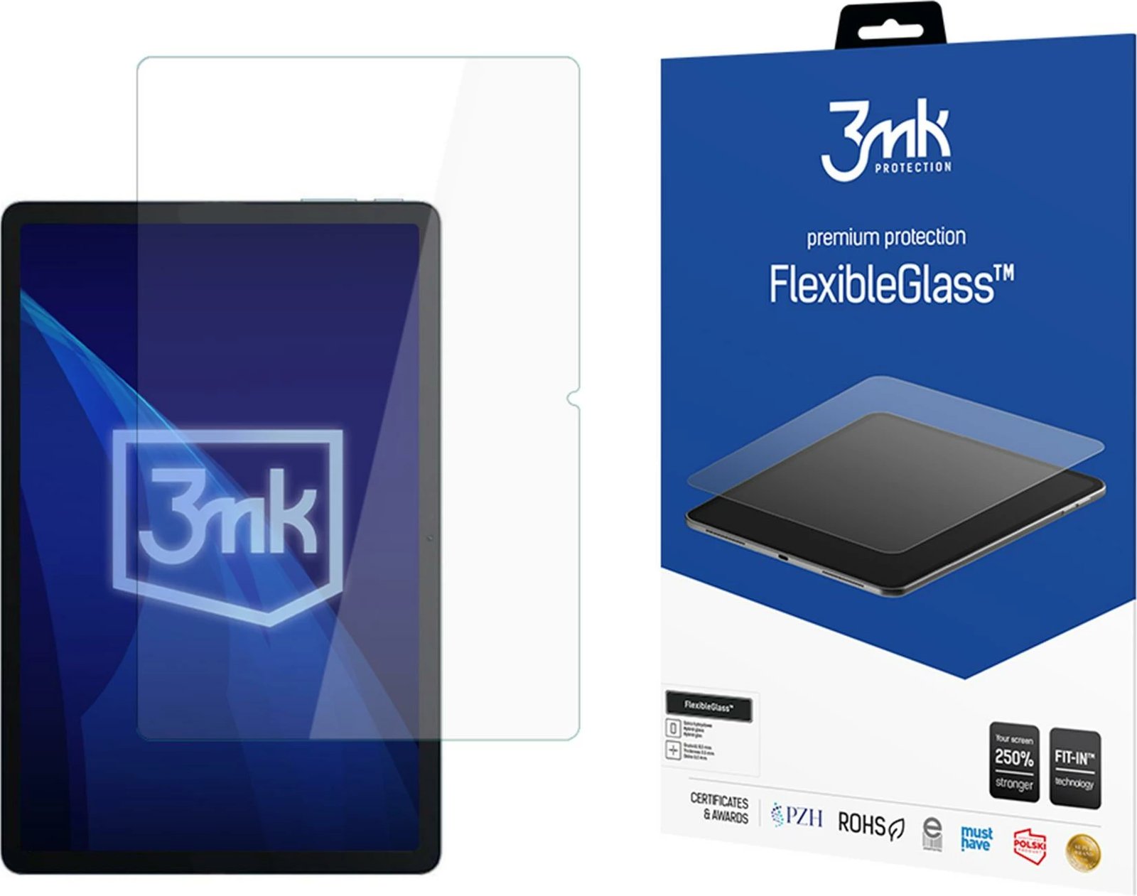 Xham mbrojtës hibrid 3mk FlexibleGlass për Blackview Tab 90