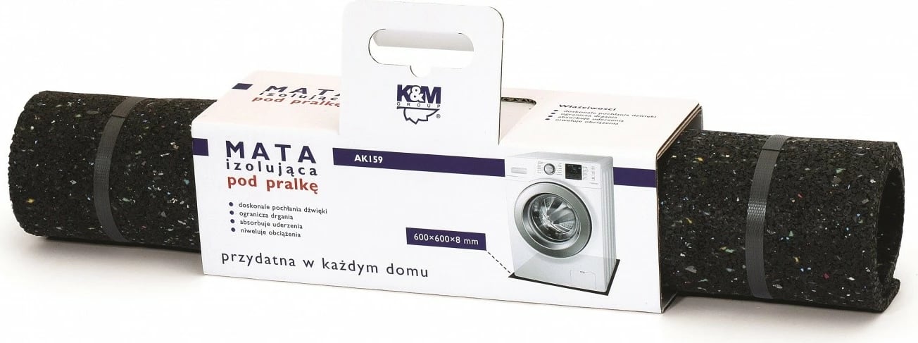 Tapet izolues për lavatriçe K&M AK159, i zi